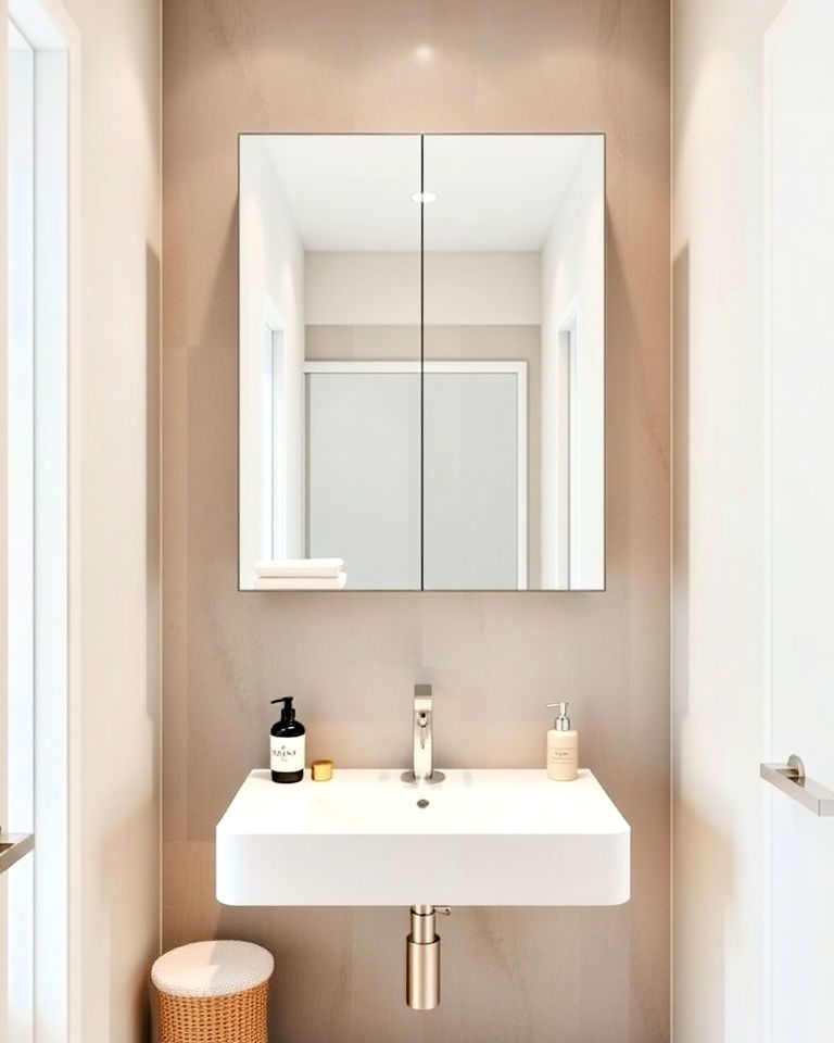 frameless medicine cabinet
