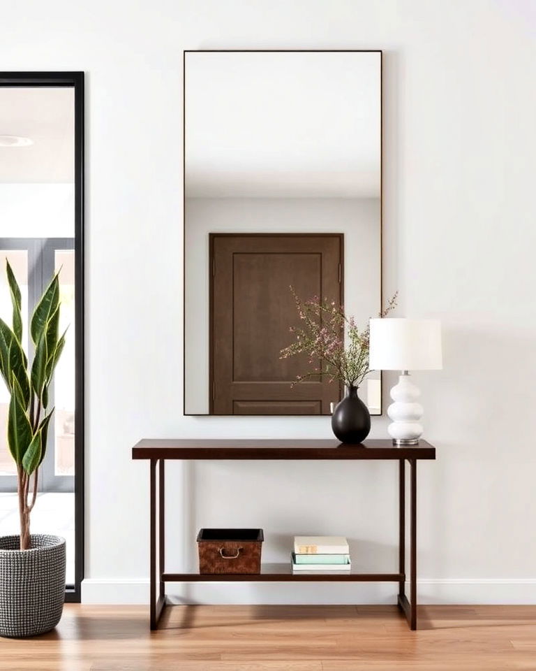 frameless mirror for minimalist appeal