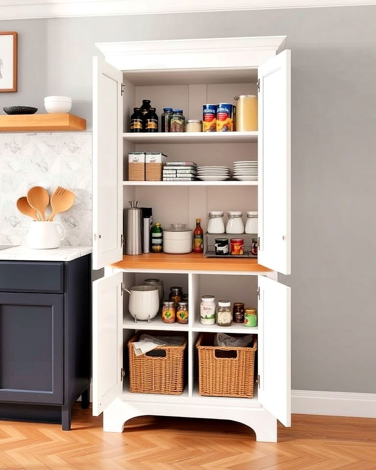freestanding pantry cabinet