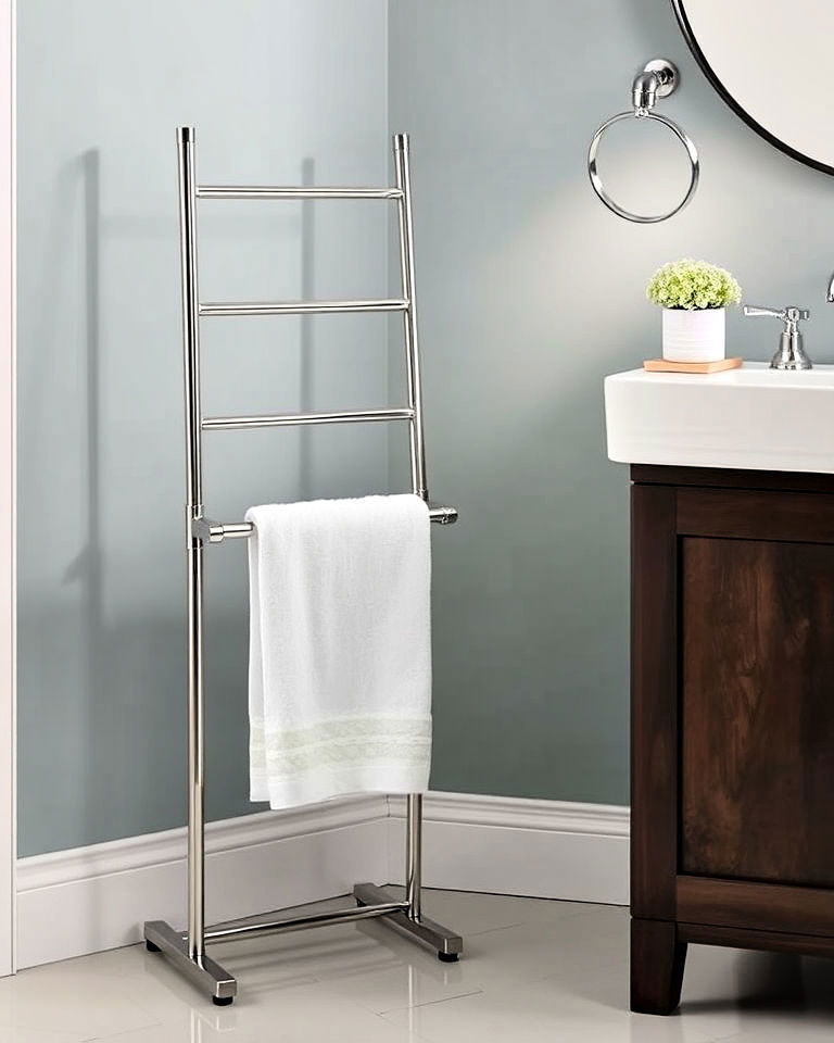 freestanding stylish towel holder