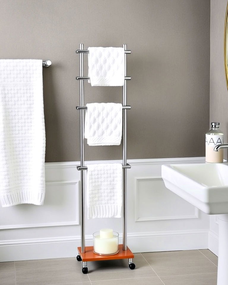 freestanding towel stand