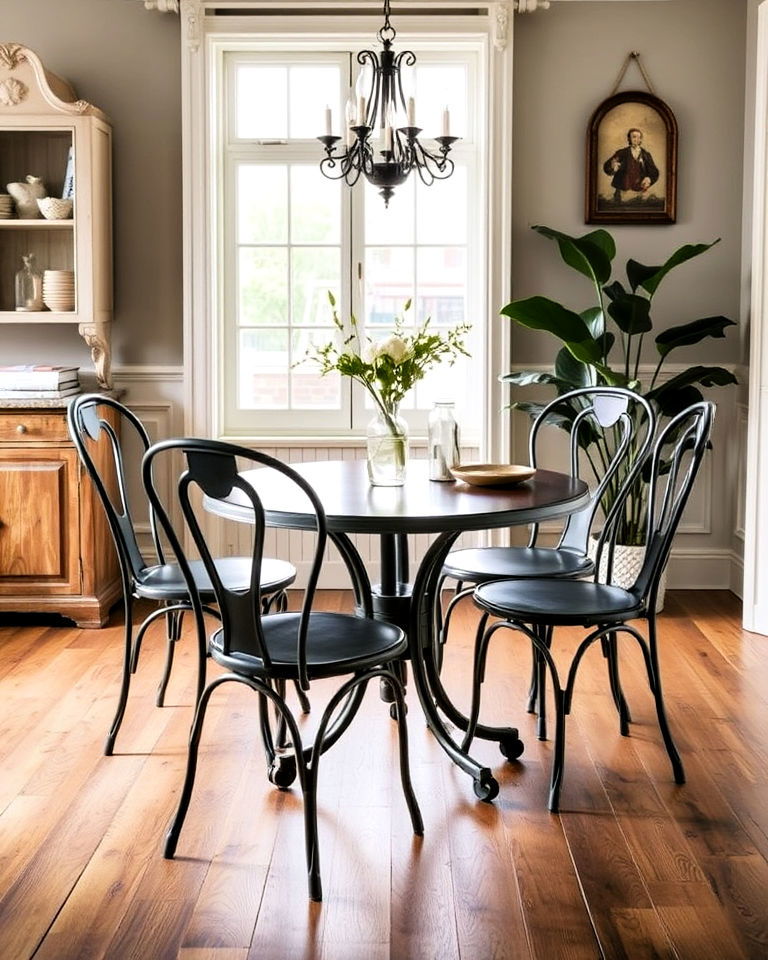 french bistro chairs dining room