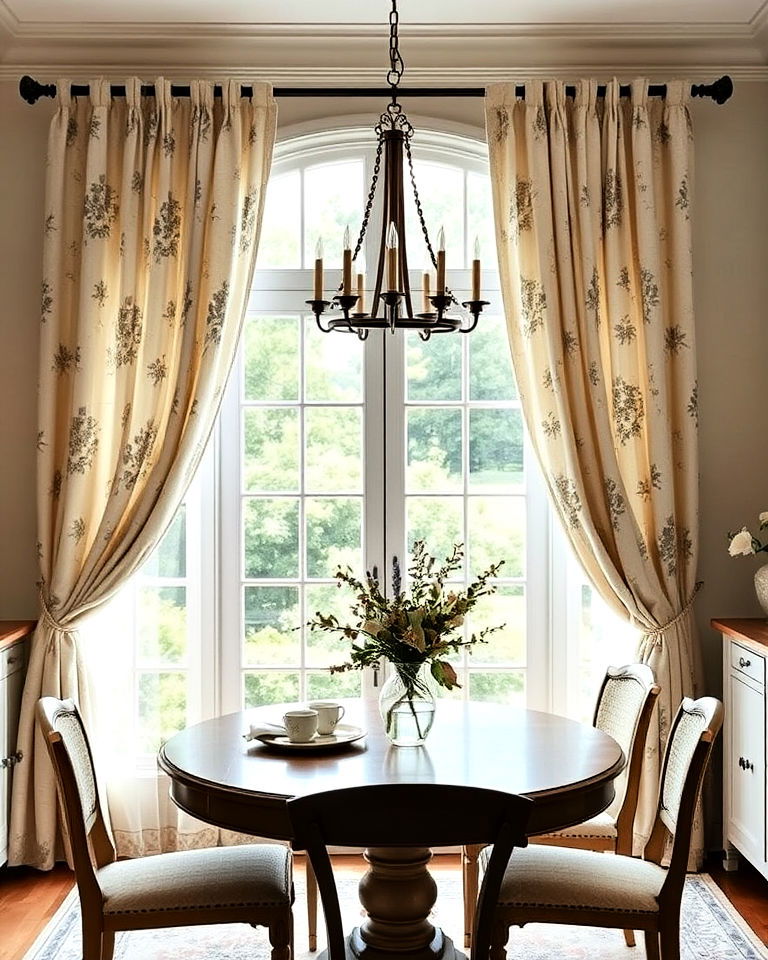 french country curtains for a soft elegant look