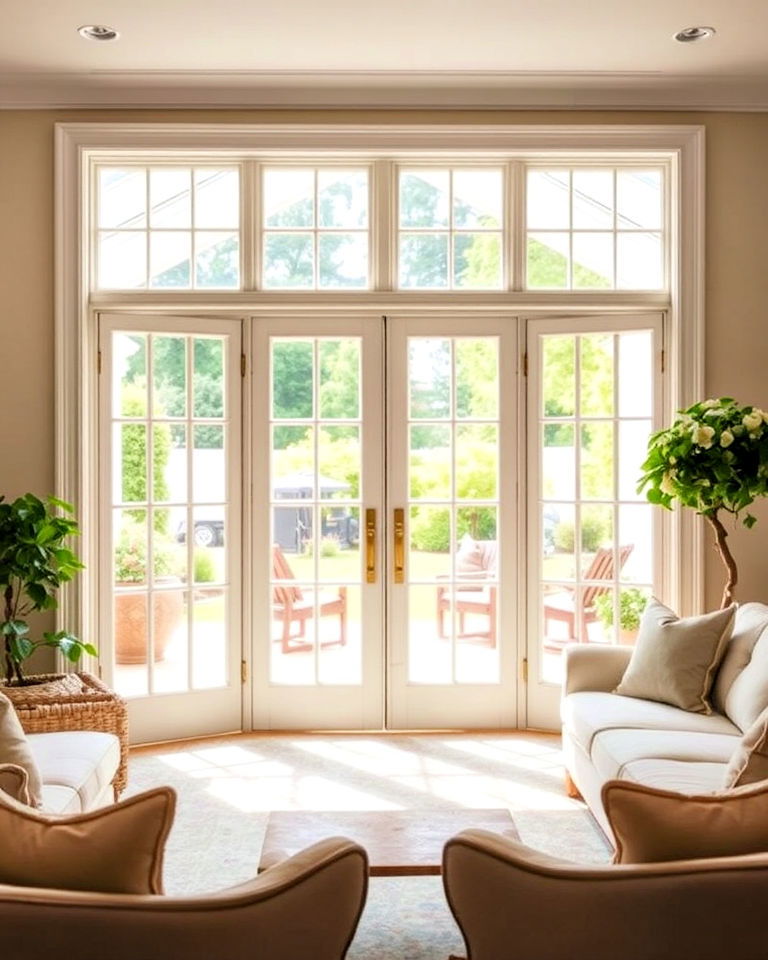 french doors for country living room