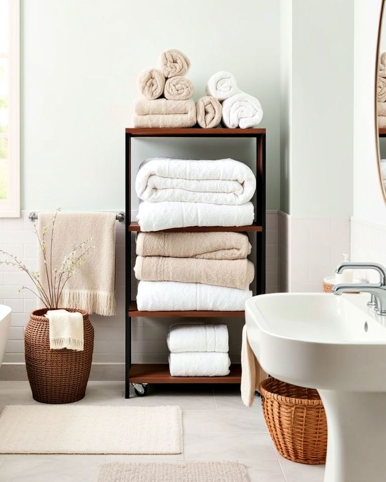 fresh towels for a luxe touch in bathroom