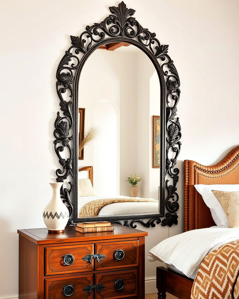 functional and decorative mirrors with ornate