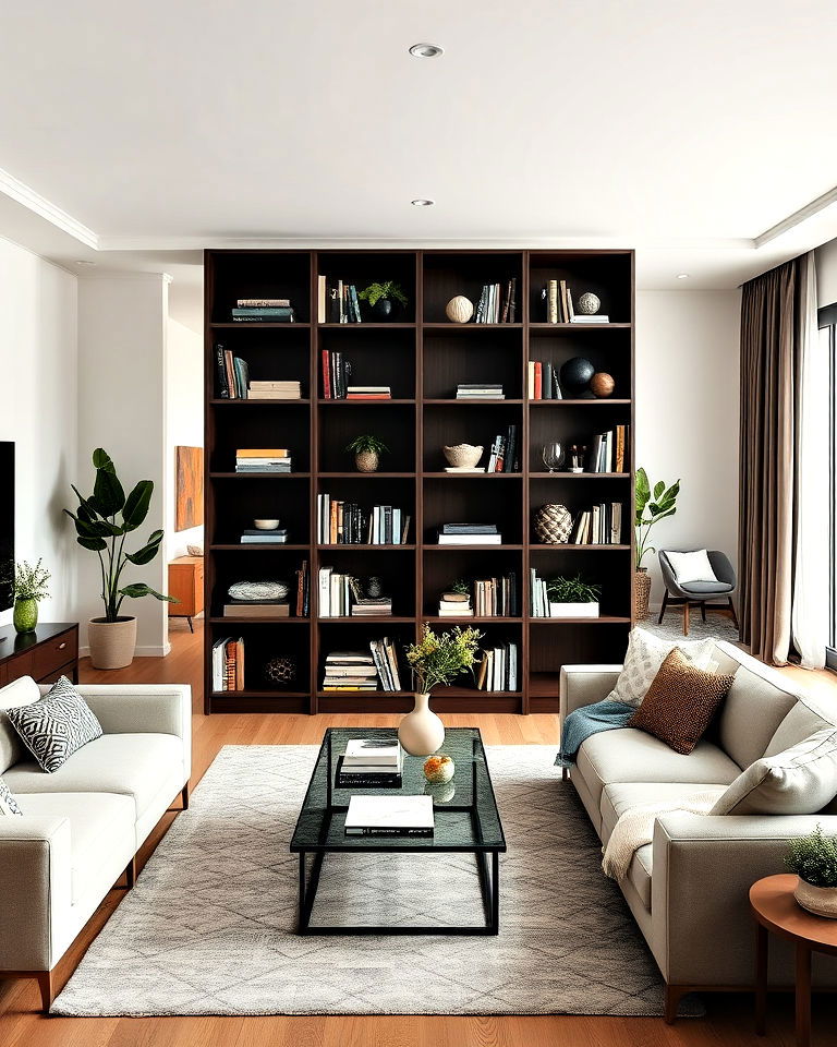 functional bookshelf divider