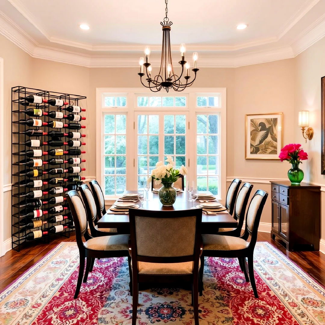 functional wine display rack