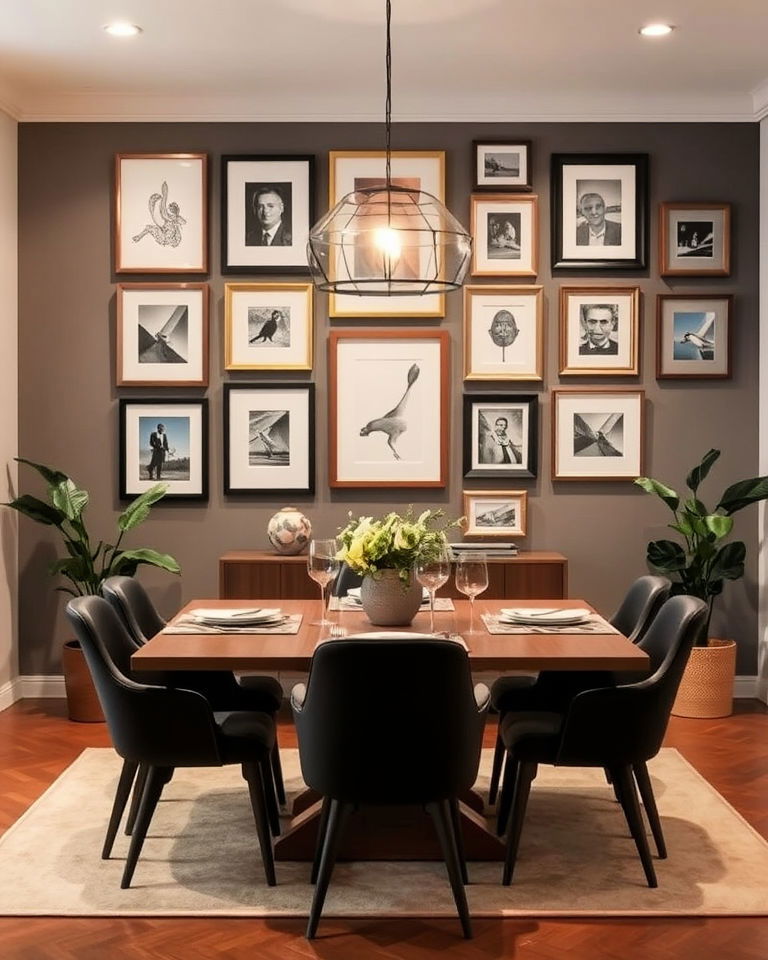 gallery wall dining room