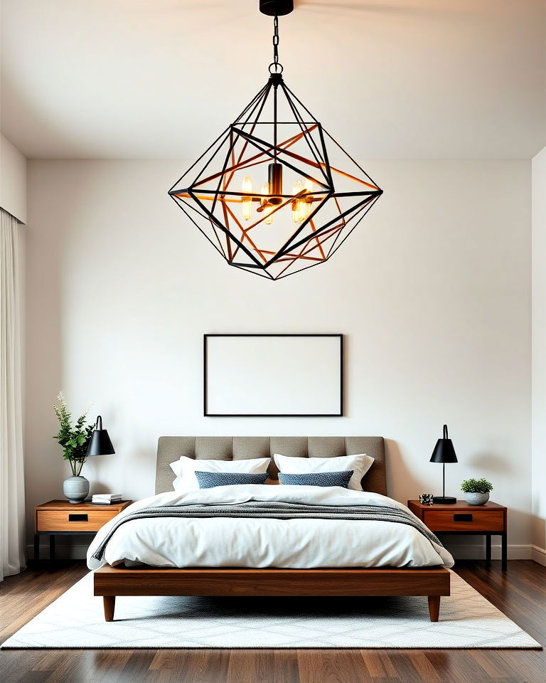 geometric chandelier