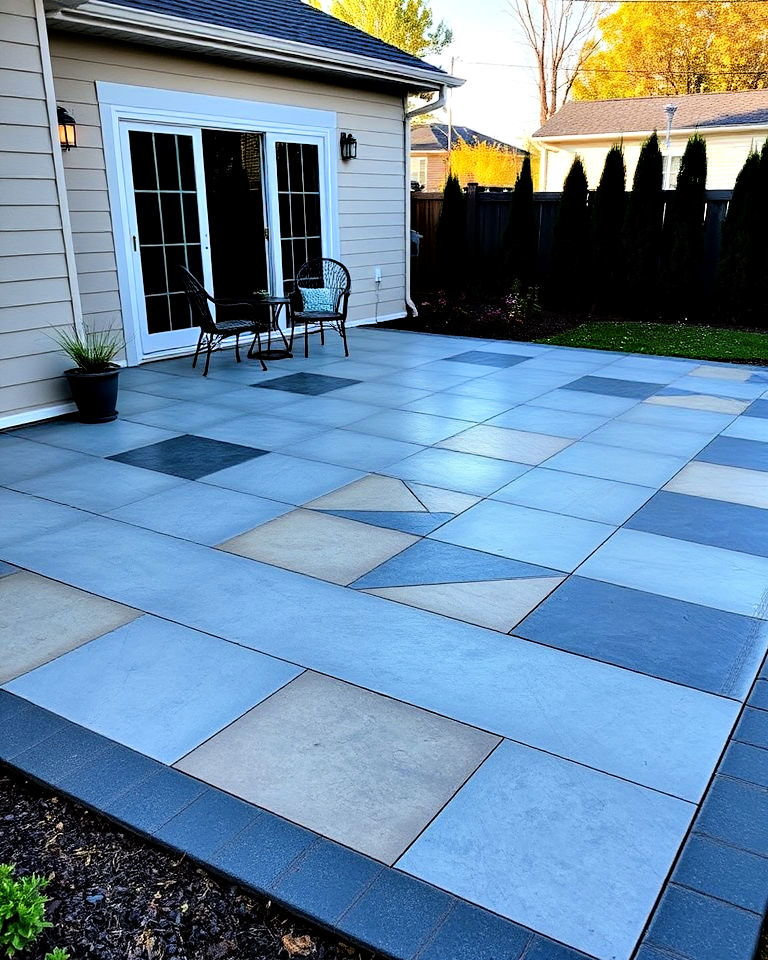 geometric designs patio
