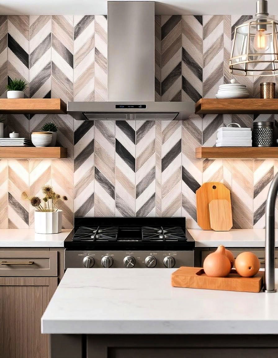 geometric patterned tiles backsplash for kitchen geometric patterned tiles backsplash for kitchen