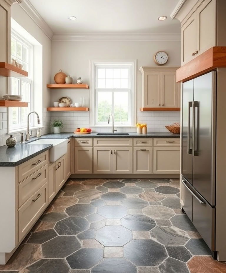 geometric slate tile pattern floor geometric slate tile pattern floor