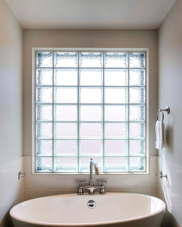 glass block windows for bathroom privacy