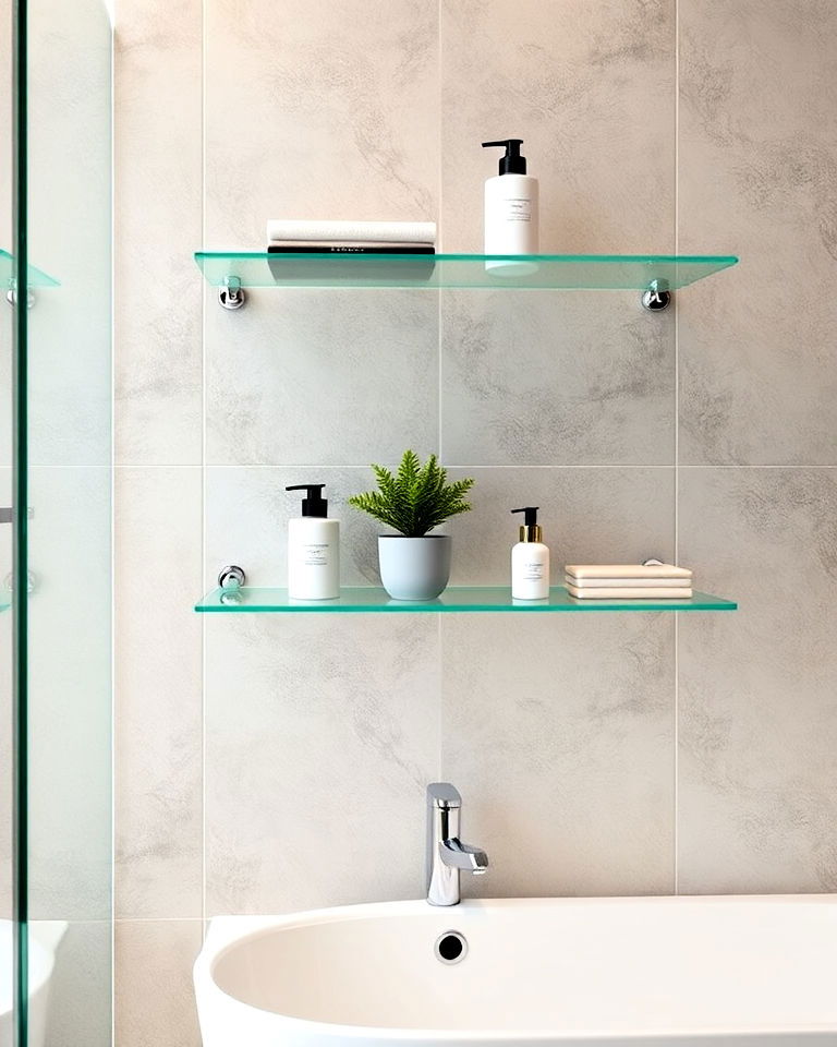 glass shelves