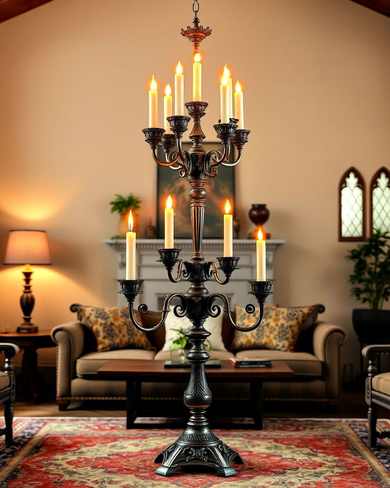 gothic candelabras