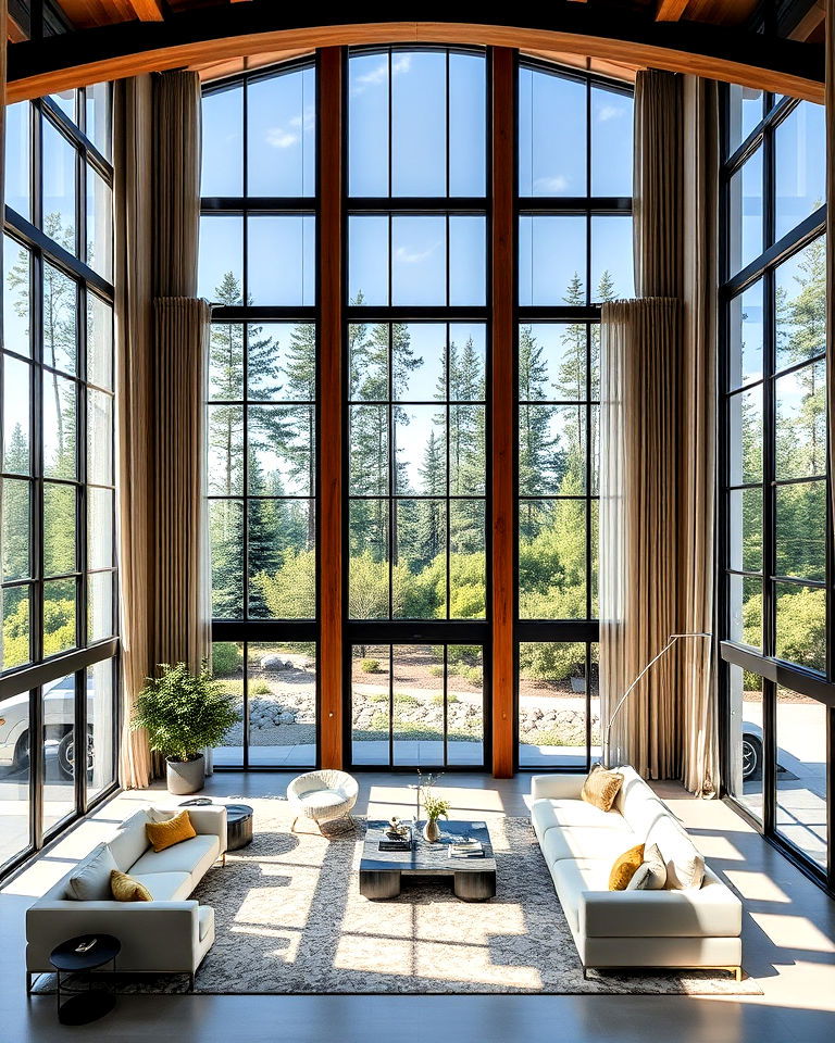 grand floor to ceiling living room windows