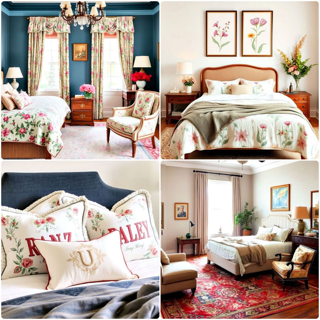 20 Grandmillennial Style Bedroom Ideas for Vintage Charm