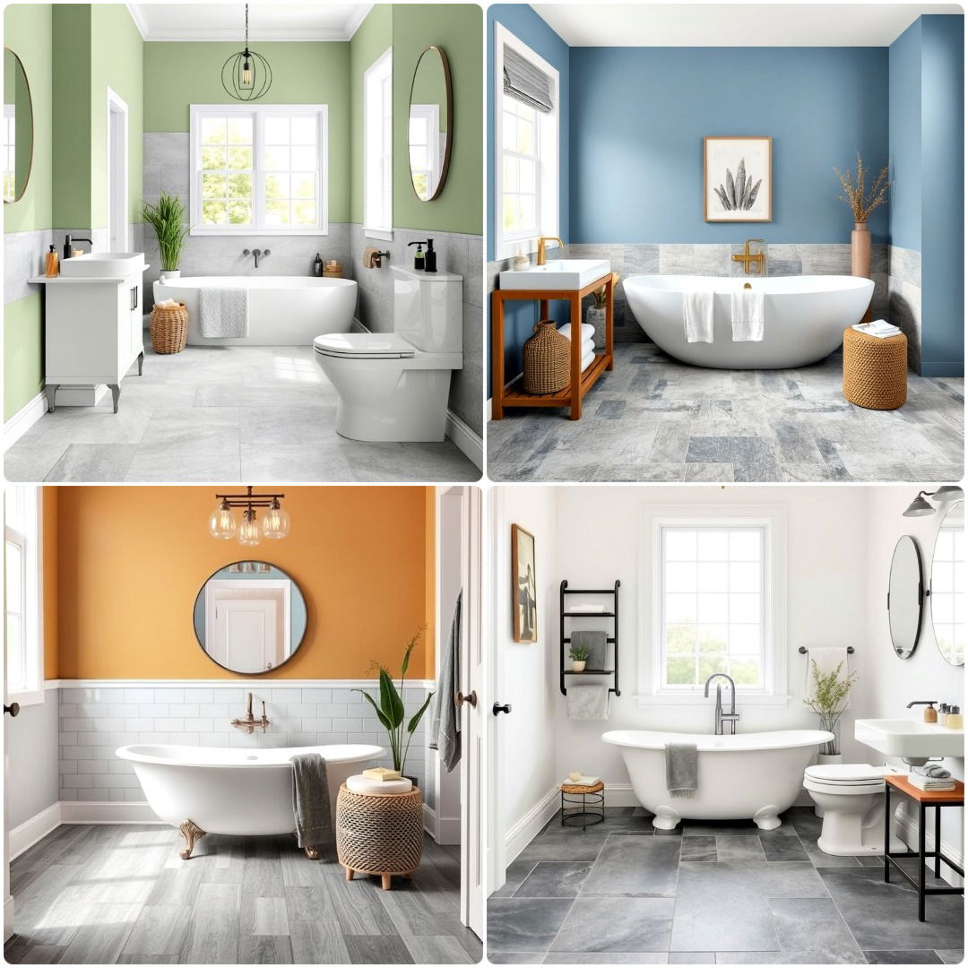 25 Gray Floor Bathroom Ideas for A Timeless Look