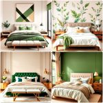 green and beige bedroom ideas