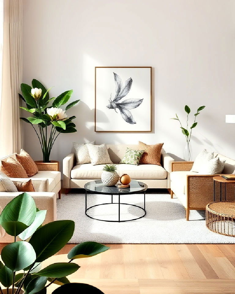 greenery and magnolia leaves for living room