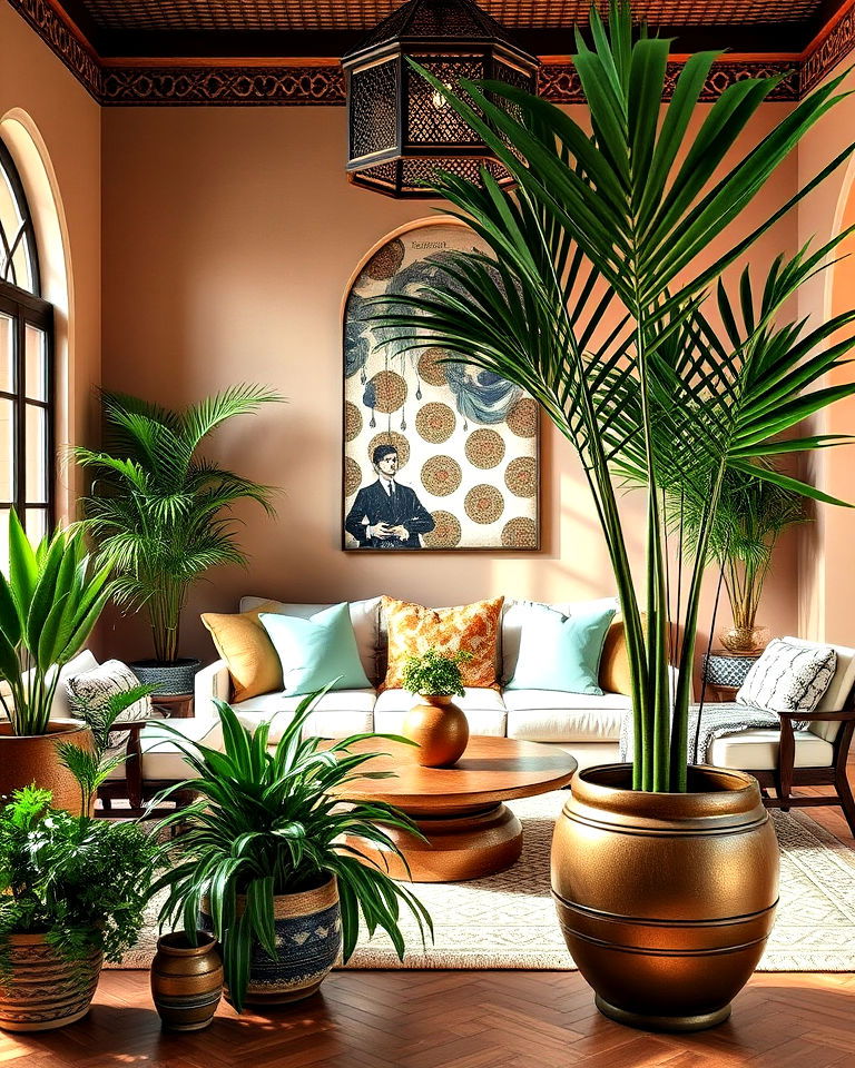 greenery and potted plants for living room