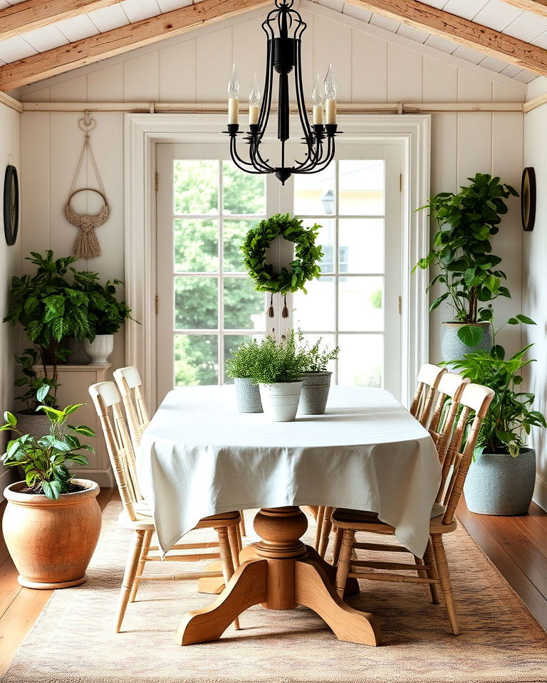 greenery dining room