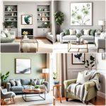 grey and sage green living room ideas