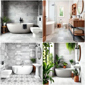 grey tile bathroom ideas