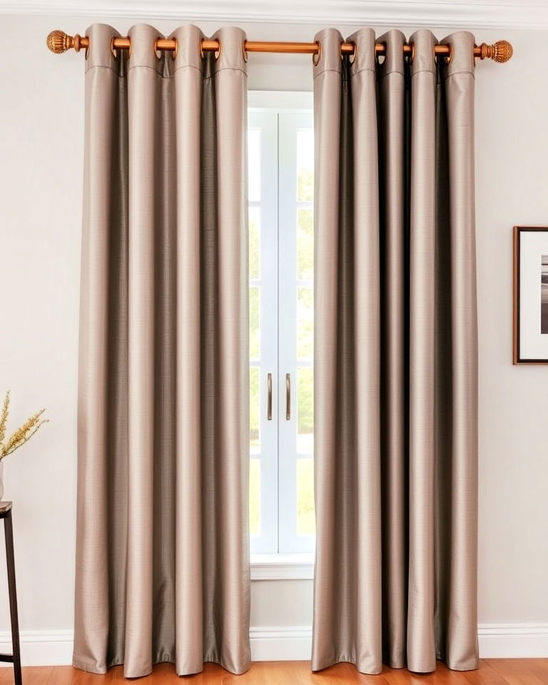 grommet curtains for the dining room windows
