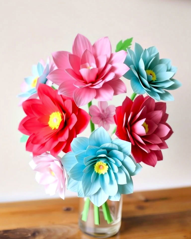 handmade paper flowers for mom