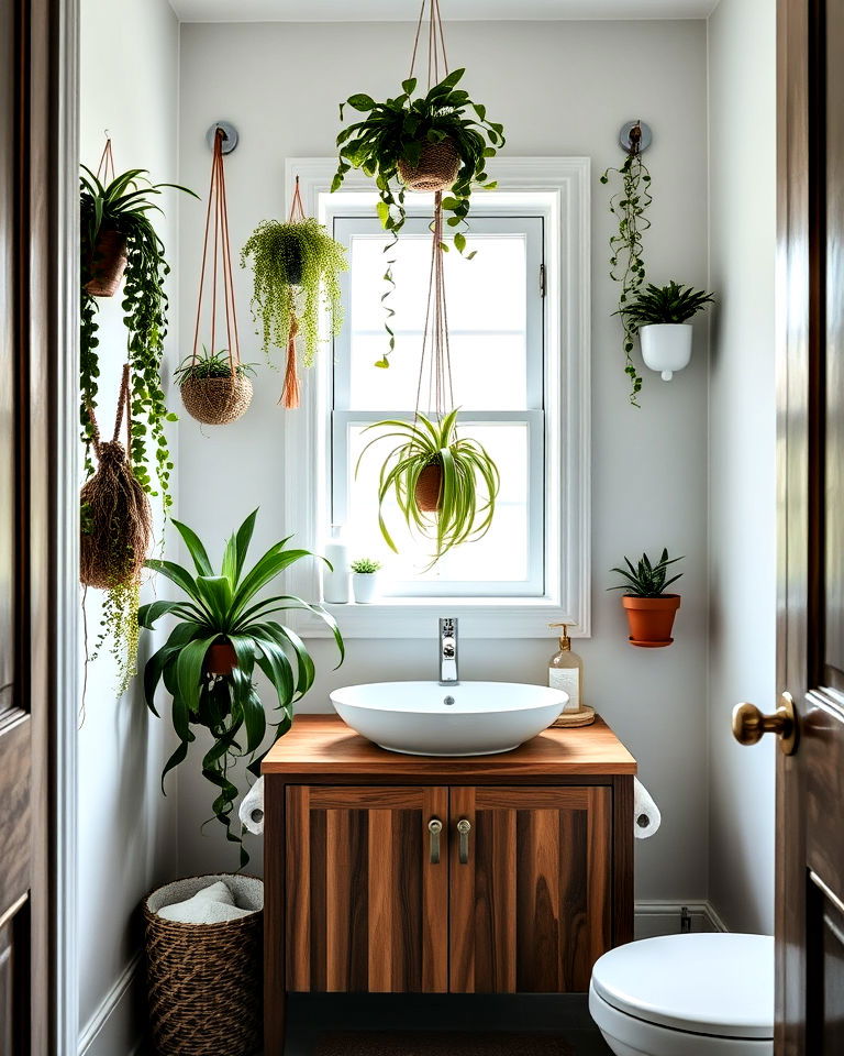 hanging plants for natural decor