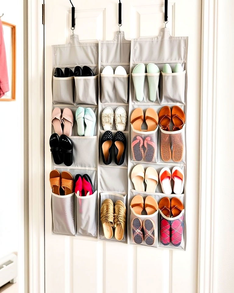 hanging shoe organizer for entryway