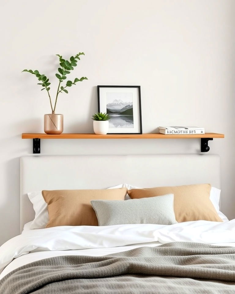 headboard shelves to add extra storage