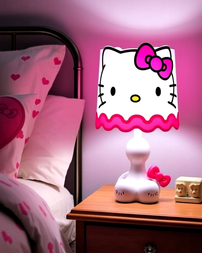 hello kitty bedside table lamp