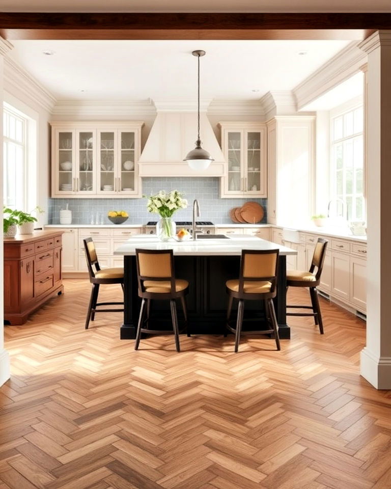 herringbone wood pattern for subtle interest