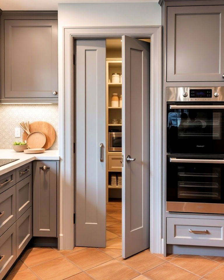 hidden pantry door