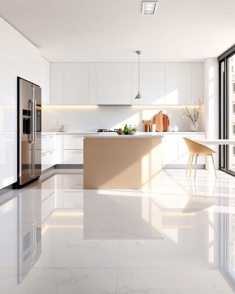 high gloss tiles for a sleek reflective finish