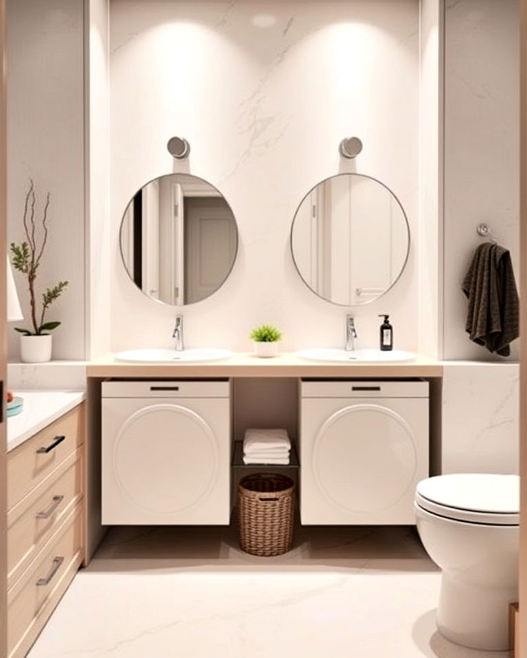 his and her hamper spaces