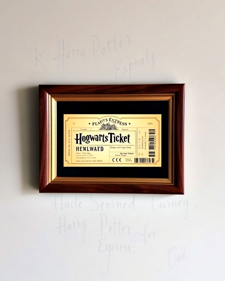 hogwarts express ticket art