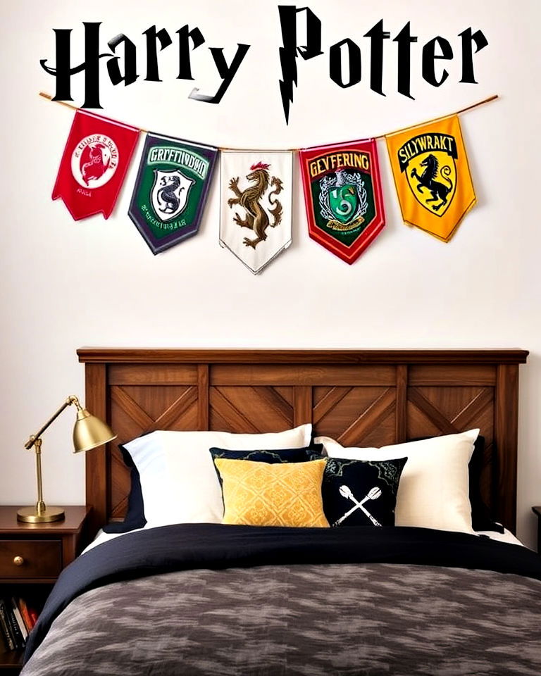 hogwarts house banners for a personalized touch