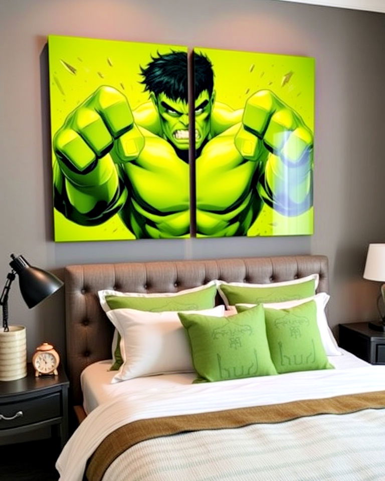 hulk smash themed accent pieces