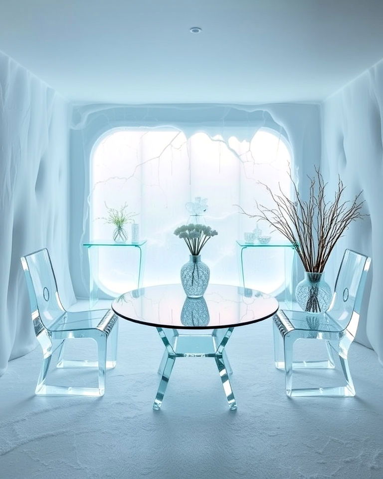 ice sculpture inspired furniture