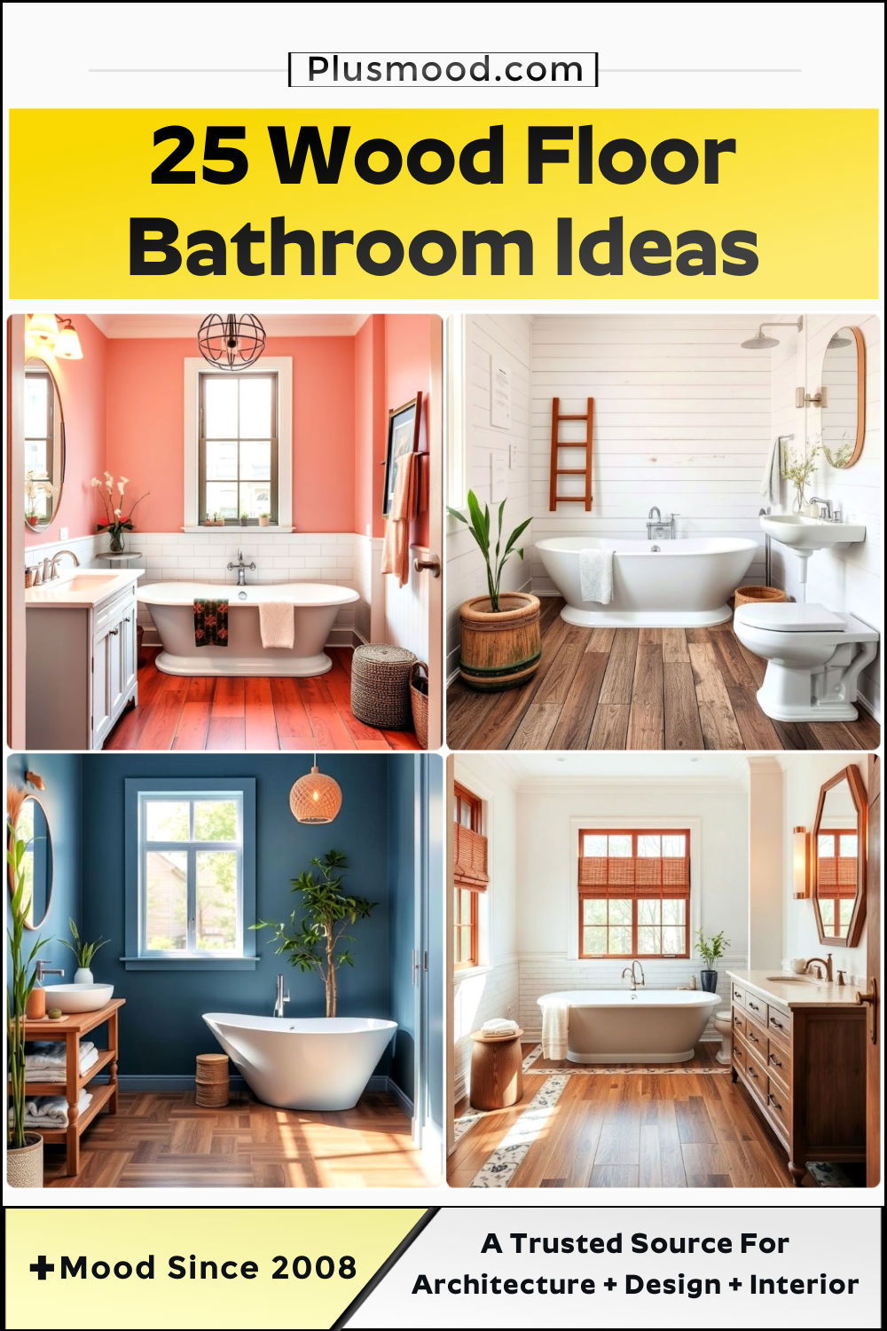 ideas for wood floors in bathrooms and inspiration