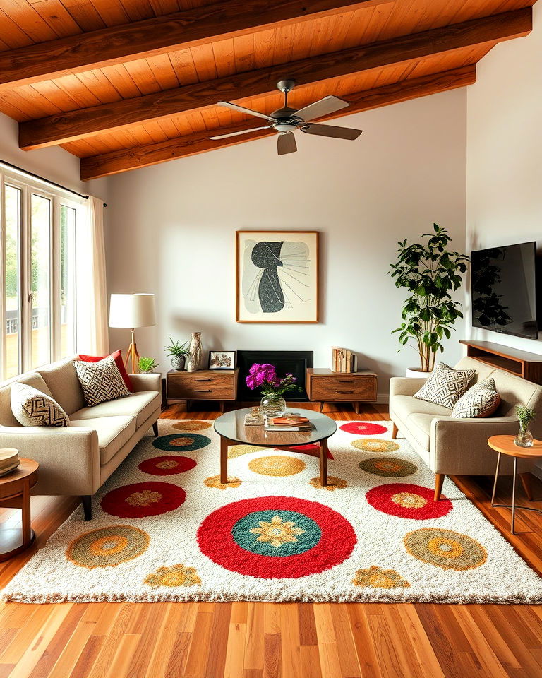 include retro inspired rugs