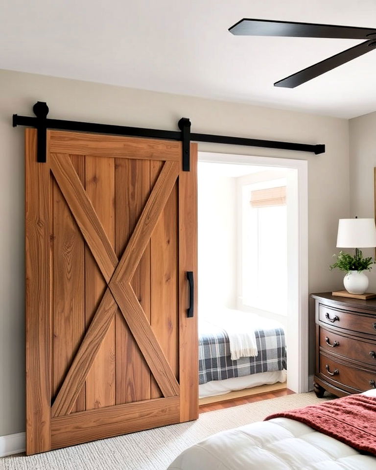 incorporate a sliding barn door