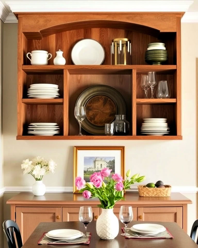 incorporate open shelving