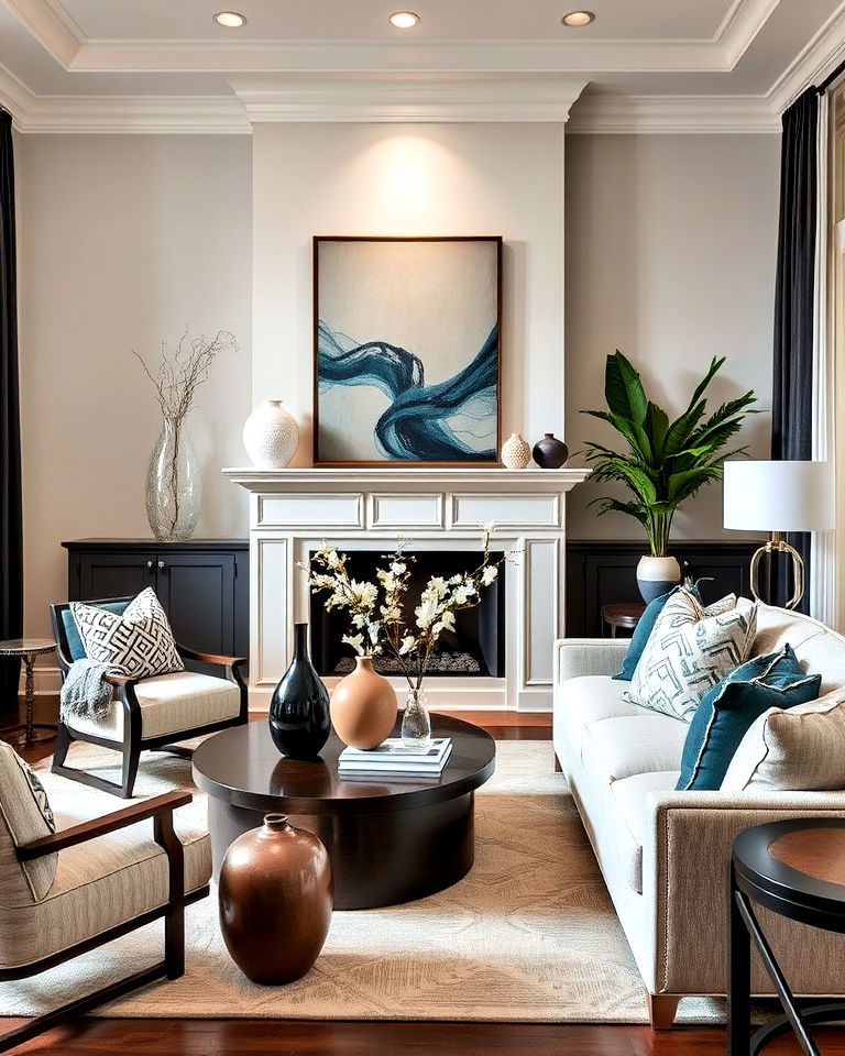 incorporating sculptural decor elements