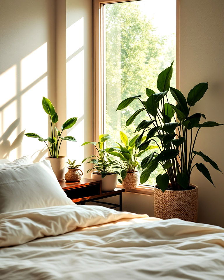 indoor plants for freshness bedroom