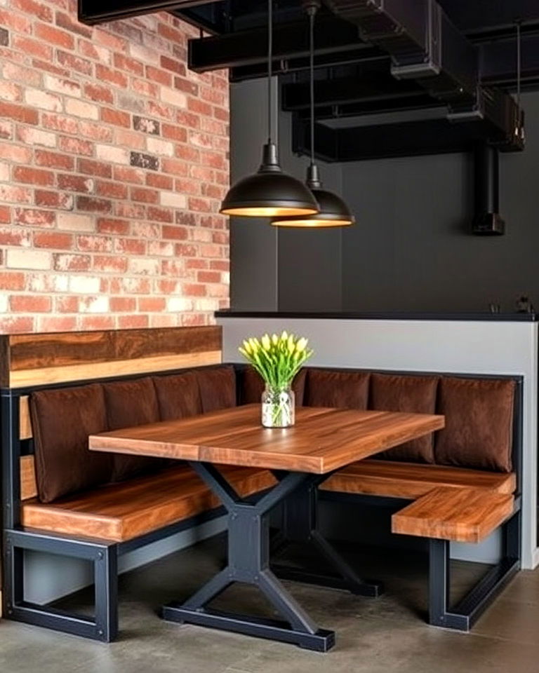 industrial banquette seating